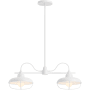 Kohler Lighting Modern Farm 23" Wide 2 Light Linear Chandelier White