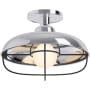 Kohler Lighting Modern Farm 12" Wide 1 Light Semi-Flush Ceiling Light Polished Chrome
