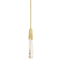 Kovacs Drifting Droplets 3" Wide LED Crystal Mini Pendant with Rock Crystallite Brushed Brass