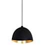 Kovacs Eclos 16" Wide Pendant Coal / Gold Leaf