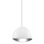 Kovacs Eclos 16" Wide Pendant Textured White / Silver Leaf