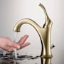 Kraus Arlo 1.2 GPM Deck Mounted Bathroom Faucet with Pull-up Drain Brushed Gold