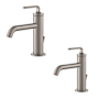 Kraus Pack of (2) Ramus 1.2 GPM Single Hole Bathroom Faucet with Pop-Up Drain Assembly Spot Free Stainless Steel