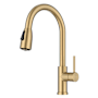 Kraus Coda 1.8 GPM Single Hole Kitchen Faucet Brushed Brass