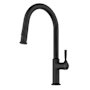 Kraus Torak 1.8 GPM Single Hole Pull Down Kitchen Faucet with Curved Spout Matte Black