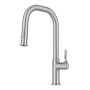 Kraus Torak 1.8 GPM Single Hole Pull Down Kitchen Faucet with Flat Spout Spot Free Stainless Steel