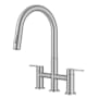 Kraus Oletto 1.8 GPM Bridge Pull Down Kitchen Faucet Spot Free Stainless Steel