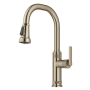 Kraus Allyn 1.8 GPM Single Hole Pull Down Kitchen Faucet Spot Free Antique Champagne Bronze