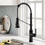 Kraus Allyn 1.8 GPM Single Hole Pre-Rinse Pull Down Kitchen Faucet Matte Black