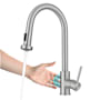 Kraus Bolden 1.8 GPM Single Hole Sensor Pull Down Kitchen Faucet Spot Free Stainless Steel