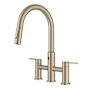 Kraus Oletto 1.8 GPM Bridge Pull Down Kitchen Faucet Spot Free Antique Champagne Bronze