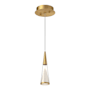 Kuzco Lighting Malabar 10" Tall 3000K LED Mini Pendant Brushed Gold