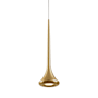 Kuzco Lighting Bach 19" Tall 3000K LED Mini Pendant Brushed Gold