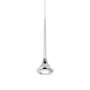 Kuzco Lighting Bach 19" Tall 3000K LED Mini Pendant Chrome