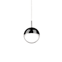 Kuzco Lighting Pluto 4" Wide LED Mini Pendant Black Chrome