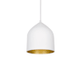Kuzco Lighting Helena 8" Wide Mini Pendant White / Gold