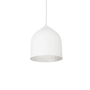 Kuzco Lighting Helena 8" Wide Mini Pendant White / Silver