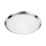 Kuzco Lighting Malta 2 Light 15" Wide Flush Mount Bowl Ceiling Fixture Brushed Nickel