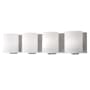 Kuzco Lighting Bridgewater 4 Light 25" Wide Bathroom Vanity Light Brushed Nickel