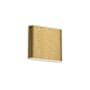 Kuzco Lighting Slate 6" Tall LED Wall Sconce Brushed Gold
