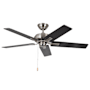 Kuzco Lighting Erikson 52" 5 Blade Indoor Smart Ceiling Fan with Pull Chain Brushed Nickel