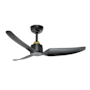 Kuzco Lighting Hugo 42" 3 Blade Indoor / Outdoor Smart Ceiling Fan Brushed Gold / Matte Black