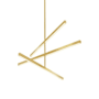Kuzco Lighting Vega 45" Wide LED Sputnik Chandelier Brushed Gold