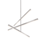 Kuzco Lighting Vega 45" Wide LED Sputnik Chandelier Brushed Nickel
