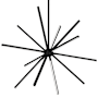 Kuzco Lighting Sirius Minor 33" Wide LED Sputnik Chandelier Black