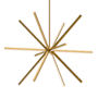 Kuzco Lighting Sirius 55" Wide LED Sputnik Chandelier Brushed Gold