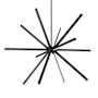 Kuzco Lighting Sirius 55" Wide LED Sputnik Chandelier Black