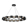 Kuzco Lighting Nami 35" Wide Abstract Ring Chandelier Gloss Black