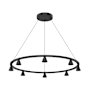 Kuzco Lighting Dune 34" Wide LED Ring Chandelier Black