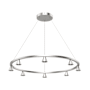 Kuzco Lighting Dune 34" Wide LED Ring Chandelier Brushed Nickel