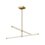 Kuzco Lighting Blade 32" Wide LED Chandelier Brushed Gold