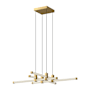 Kuzco Lighting Blade 35" Wide LED Chandelier Brushed Gold