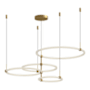 Kuzco Lighting Bruni 32" Wide LED Ring Chandelier Brushed Gold