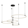 Kuzco Lighting Bruni 32" Wide LED Ring Chandelier Black