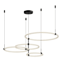 Kuzco Lighting Bruni 32" Wide LED Ring Chandelier Black