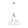 Kuzco Lighting Bolla 17" Wide 3000K LED Chandelier Brushed Gold