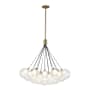 Kuzco Lighting Bolla 28" Wide LED Chandelier Brushed Gold