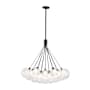 Kuzco Lighting Bolla 28" Wide LED Chandelier Black