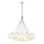 Kuzco Lighting Bolla 28" Wide LED Chandelier Opal Glass