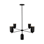 Kuzco Lighting Nola 5 Light 31" Wide Chandelier Black