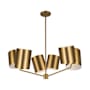 Kuzco Lighting Keiko 6 Light 30" Wide Chandelier Brushed Gold