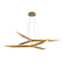 Kuzco Lighting Tachi 32" Wide LED Chandelier Vintage Brass