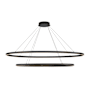 Kuzco Lighting Ovale 53" Wide Ring Chandelier Black