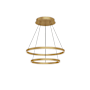 Kuzco Lighting Cerchio 24" Wide LED Ring Chandelier Brushed Gold