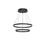 Kuzco Lighting Cerchio 24" Wide LED Ring Chandelier Black