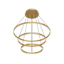 Kuzco Lighting Cerchio 32" Wide LED Ring Chandelier Brushed Gold
